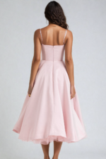 Laura™ | Robe Midi Satinée avec Décolleté en Cœur - Élégance et Confort - Image 8