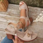 ELARA™ | Sandales femme grande taille : talon large et confort estival - Image 9
