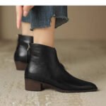 Chloé™ | Bottines de luxe à talon bas — Élégance urbaine & confort quotidien - Image 7