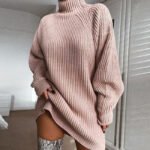 Élise | Robe-Pull Longue Col Roulé pour un Hiver Confortable et Stylé - Image 7