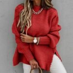 Charlotte | Pull en Maille à Fente Côté et Cordons pour une Élégance Décontractée - Image 9
