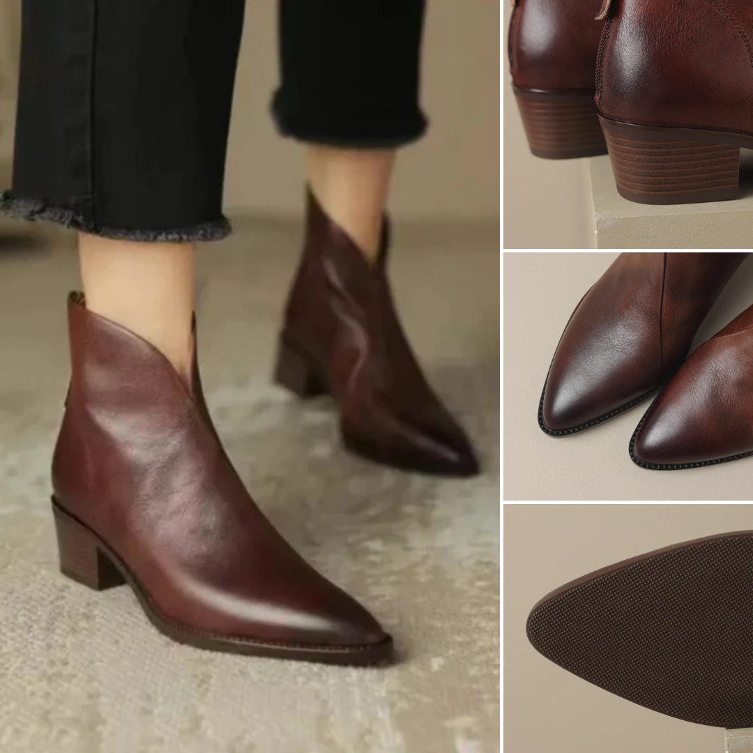 2c06a01802d2d670bd089db8ef5b0cf3dbe3f2ca86e2adee04e36b5d62a7e6ed.png Chloé™ | Bottines de luxe à talon bas — Élégance urbaine & confort quotidien - Image 1