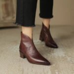 Chloé™ | Bottines de luxe à talon bas — Élégance urbaine & confort quotidien - Image 11