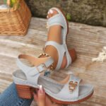 ELARA™ | Sandales femme grande taille : talon large et confort estival - Image 8