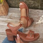 ELARA™ | Sandales femme grande taille : talon large et confort estival - Image 7