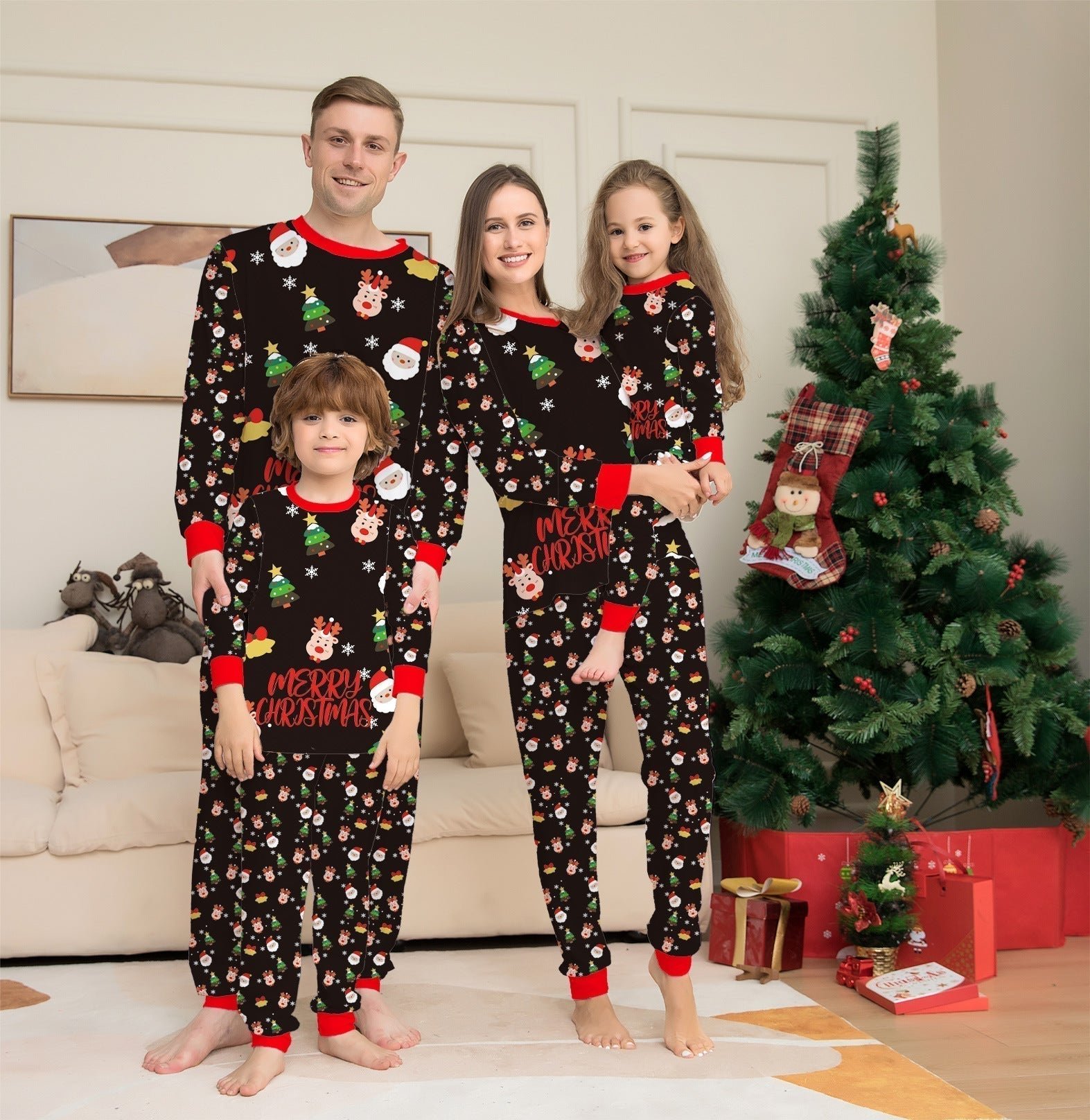 Noël | Pyjamas Assortis Famille pour des Moments Confortables et Magiques - Image 1