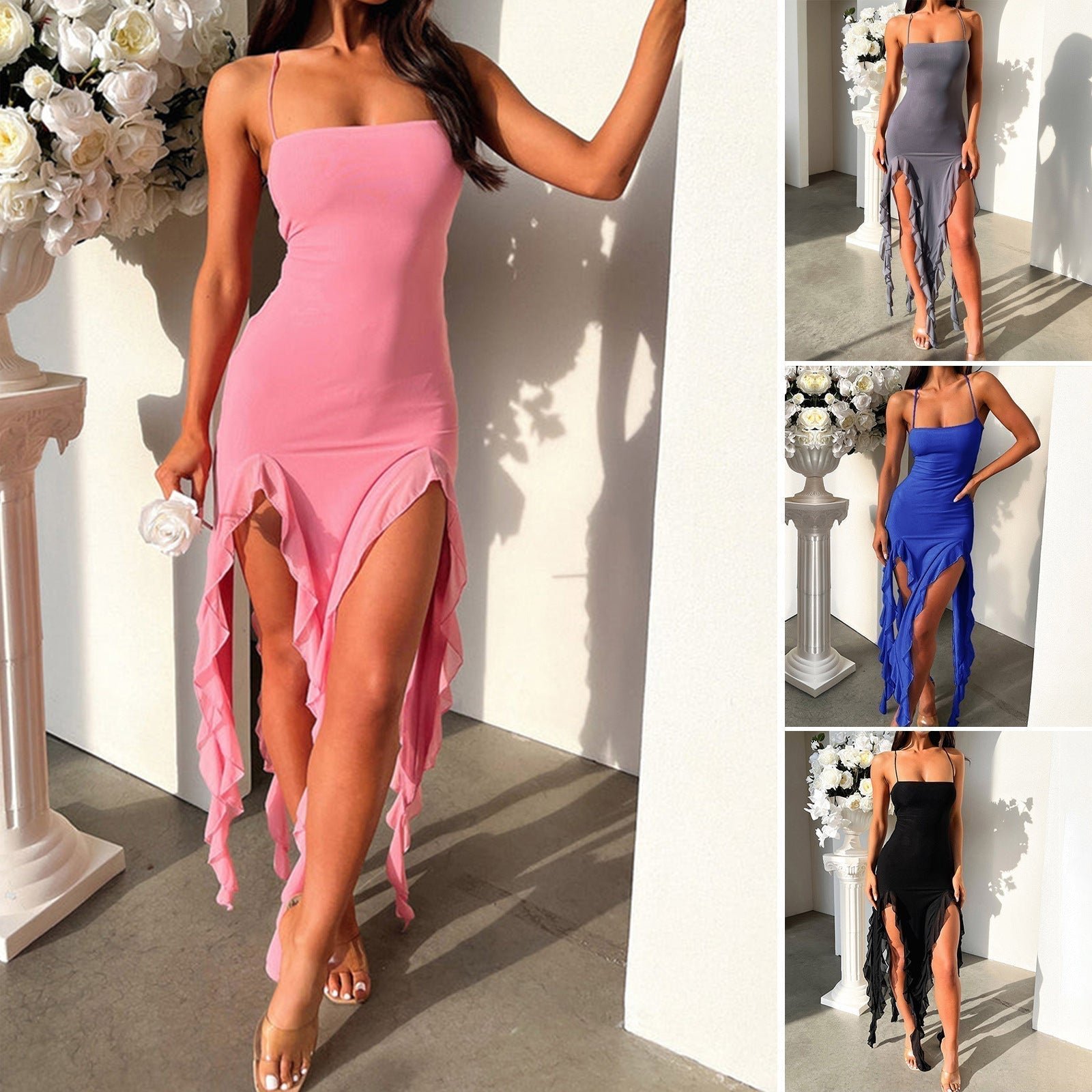 Irys™ | Robe Moulante à Volants - Élégance et Confort Assurés - Image 1