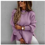 Charlotte | Pull en Maille à Fente Côté et Cordons pour une Élégance Décontractée - Image 3