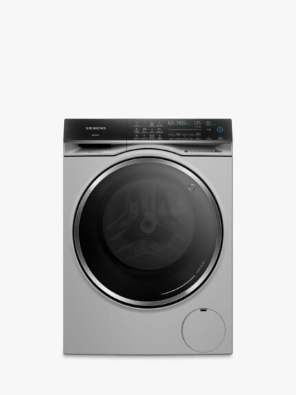 Siemens iQ700 WN54C2ATGB Freestanding Washer Dryer, 10.5kg/6kg Load, 1400rpm Spin, Silver