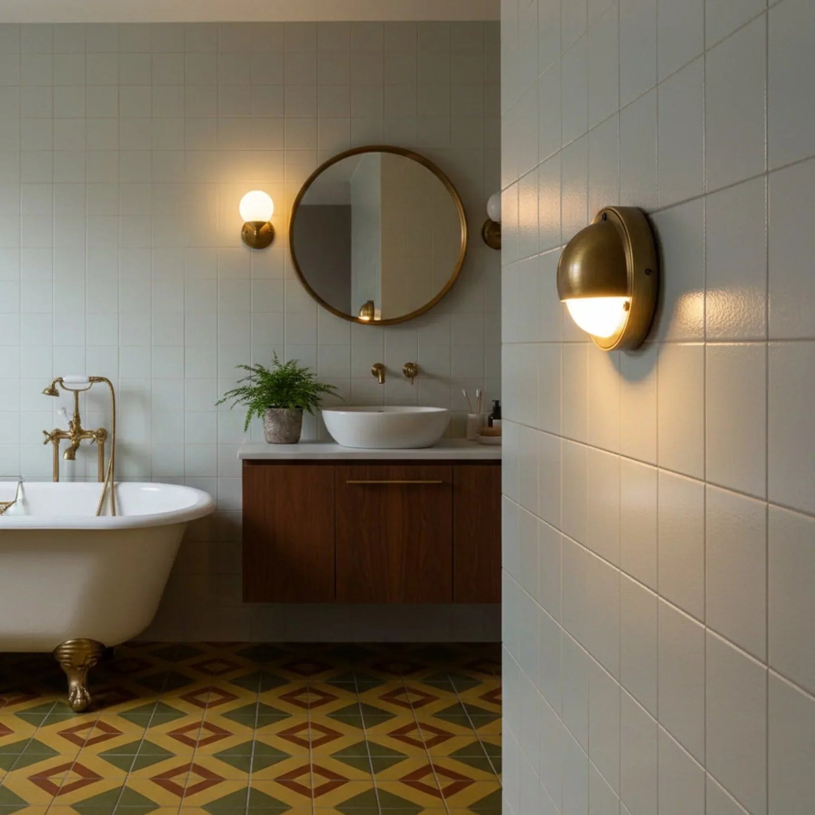 Modern Copper Wall Light, Dimmable Tri-Colour - Image 3