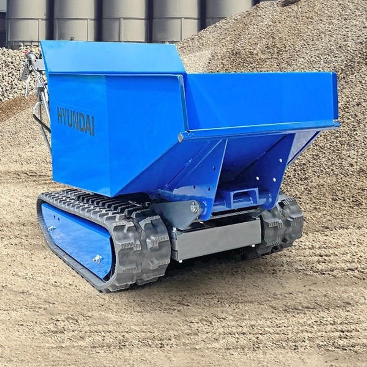Hyundai HYTD500 196cc 500kg Petrol Tracked Mini Dumper Power Barrow Transporter - Image 4