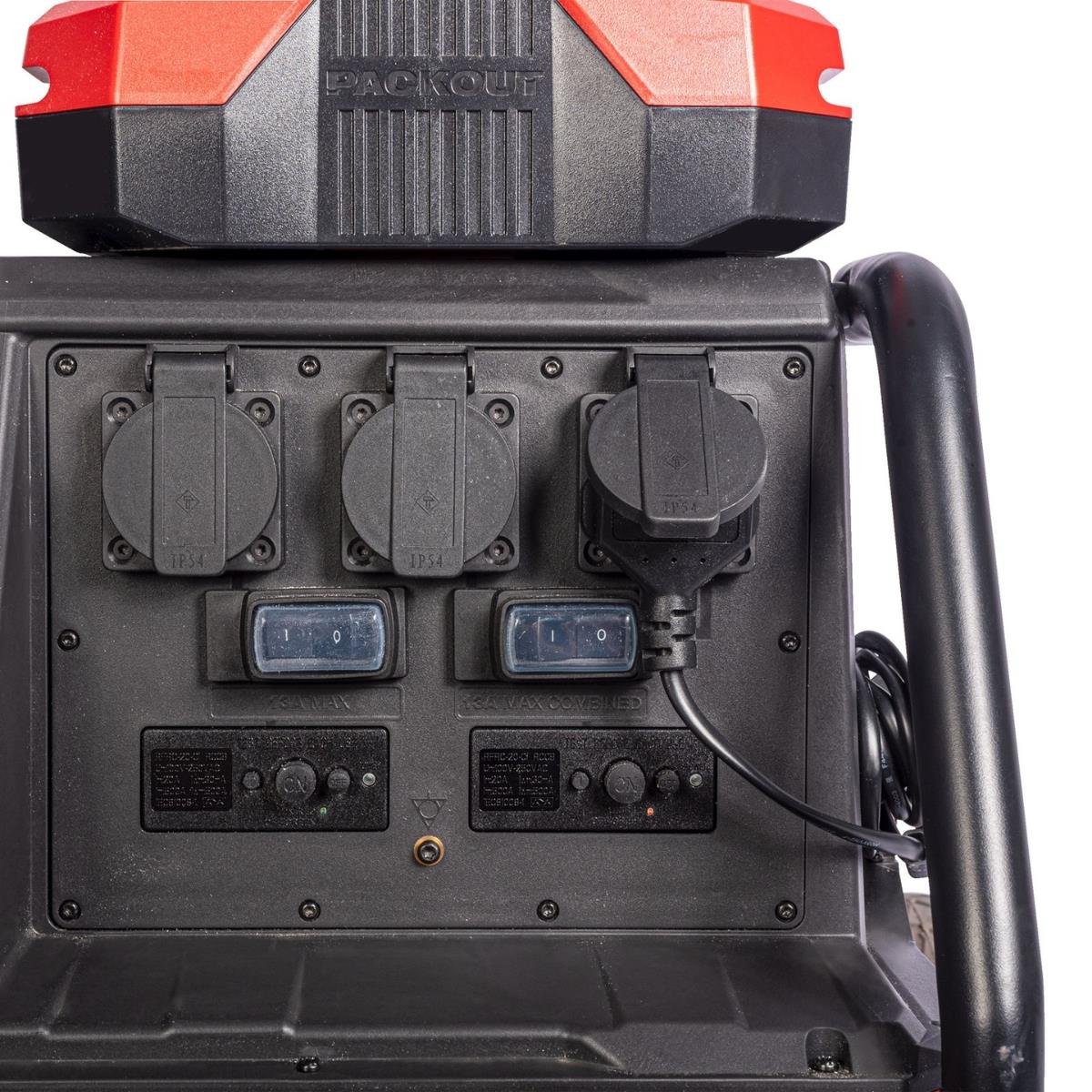 Milwaukee IRPSUOP2500 GB2 Packout Roll-On 7200 / 3600 W 2.5 kWh Mobile Power Supply 240V 4933492134 - Image 12