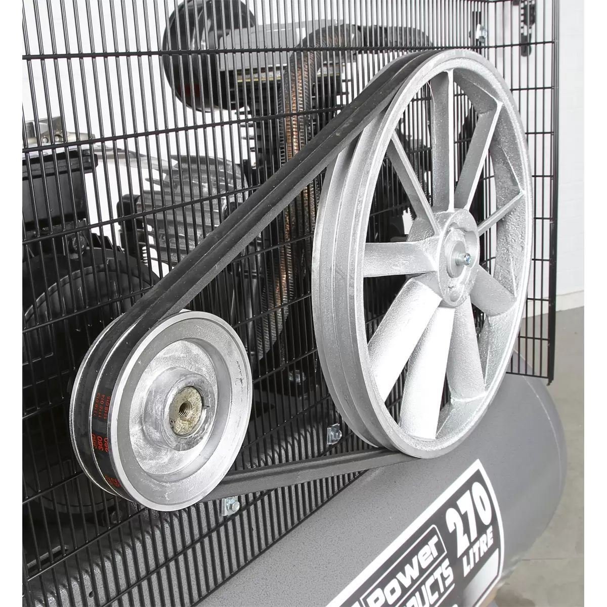 Sealey SAC32775B 270L Belt Drive Air Compressor 415V - Image 9