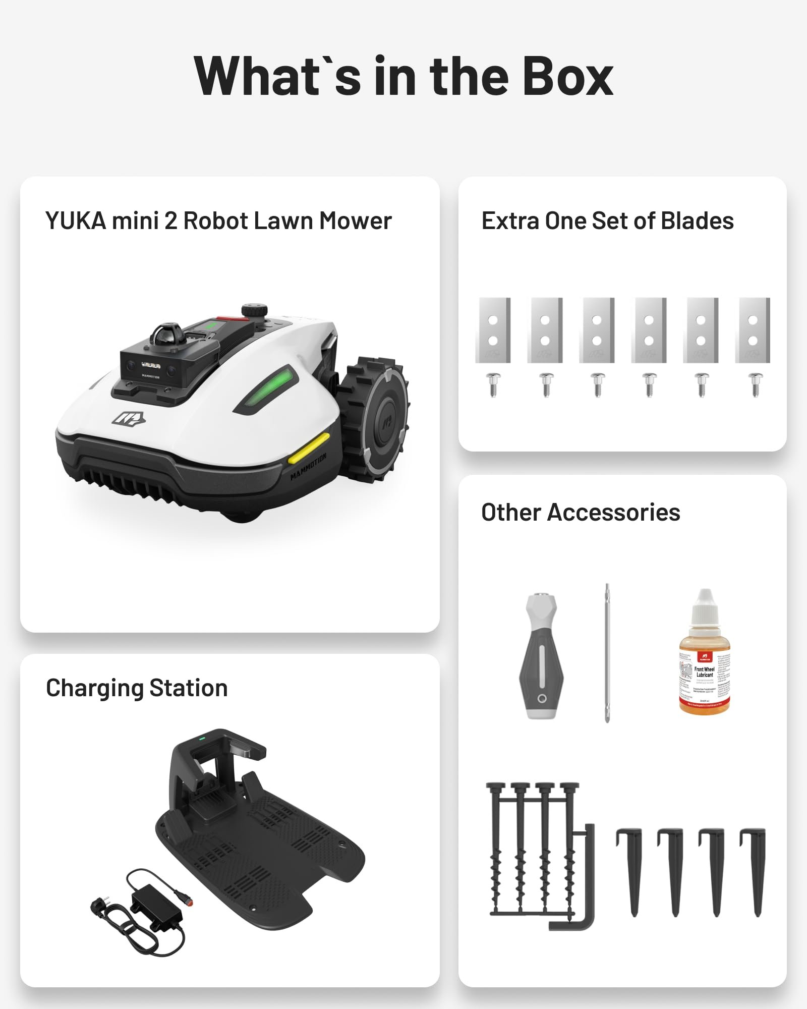 MAMMOTION YUKA mini 2 1000 Robot Lawn Mower without Boundary - Image 8