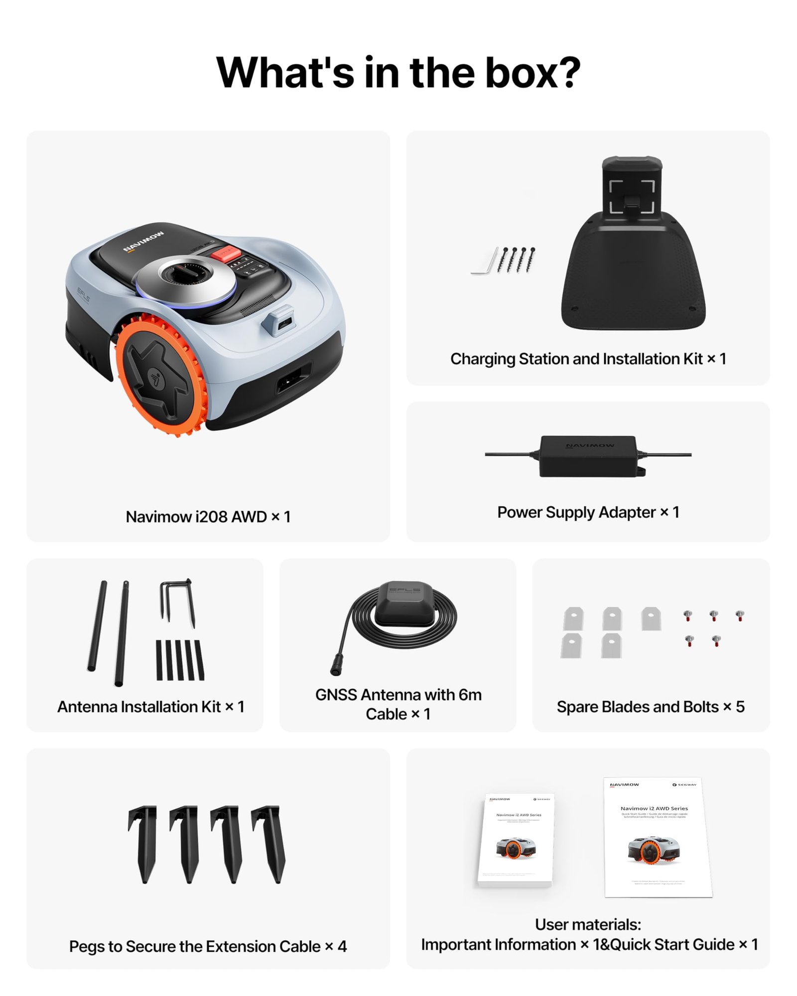 Segway Navimow i208 AWD Robotic Lawn Mower without Boundary, Rec. 800 m2 - Image 8
