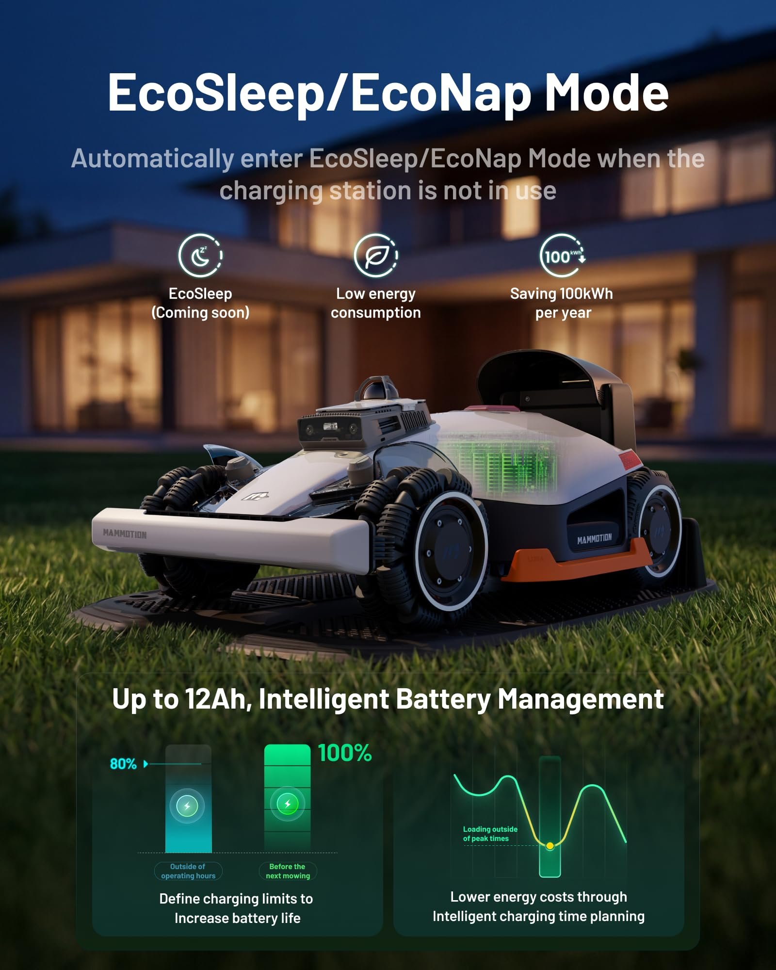 MAMMOTION LUBA 3 AWD 3000 Robotic Lawnmower without Boundary - Image 9