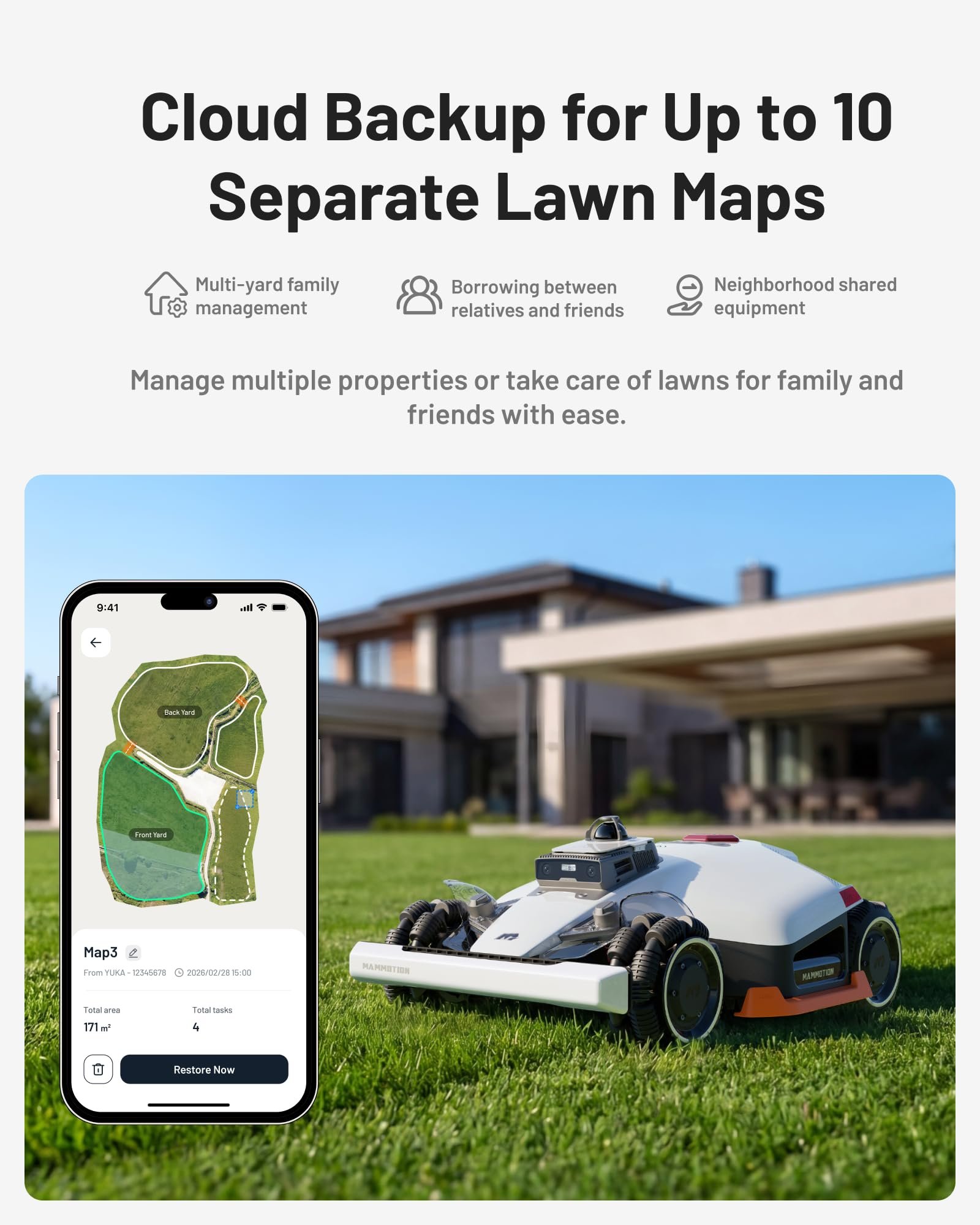 MAMMOTION LUBA 3 AWD 3000 Robotic Lawnmower without Boundary - Image 6