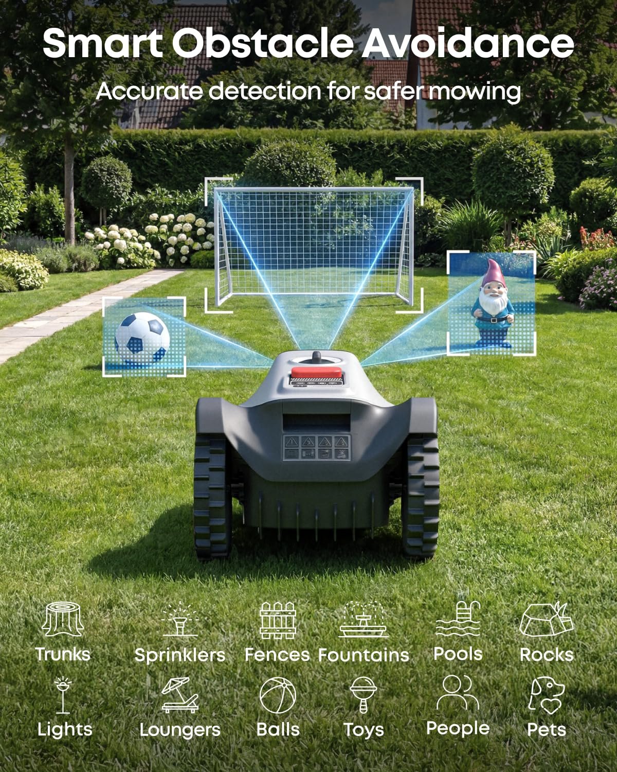 eufy Robot Lawn Mower, C15 without Boundary with Garage, 500 m2 Coverage - Image 5