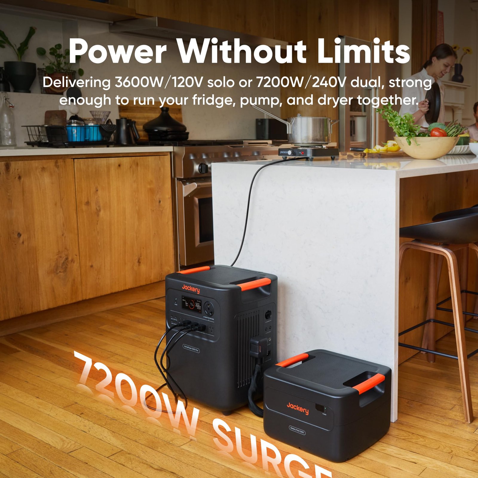 HomePower 3600 Plus Portable Power Station, 3600W AC Output, 3584Wh LFP Solar Generator - Image 9
