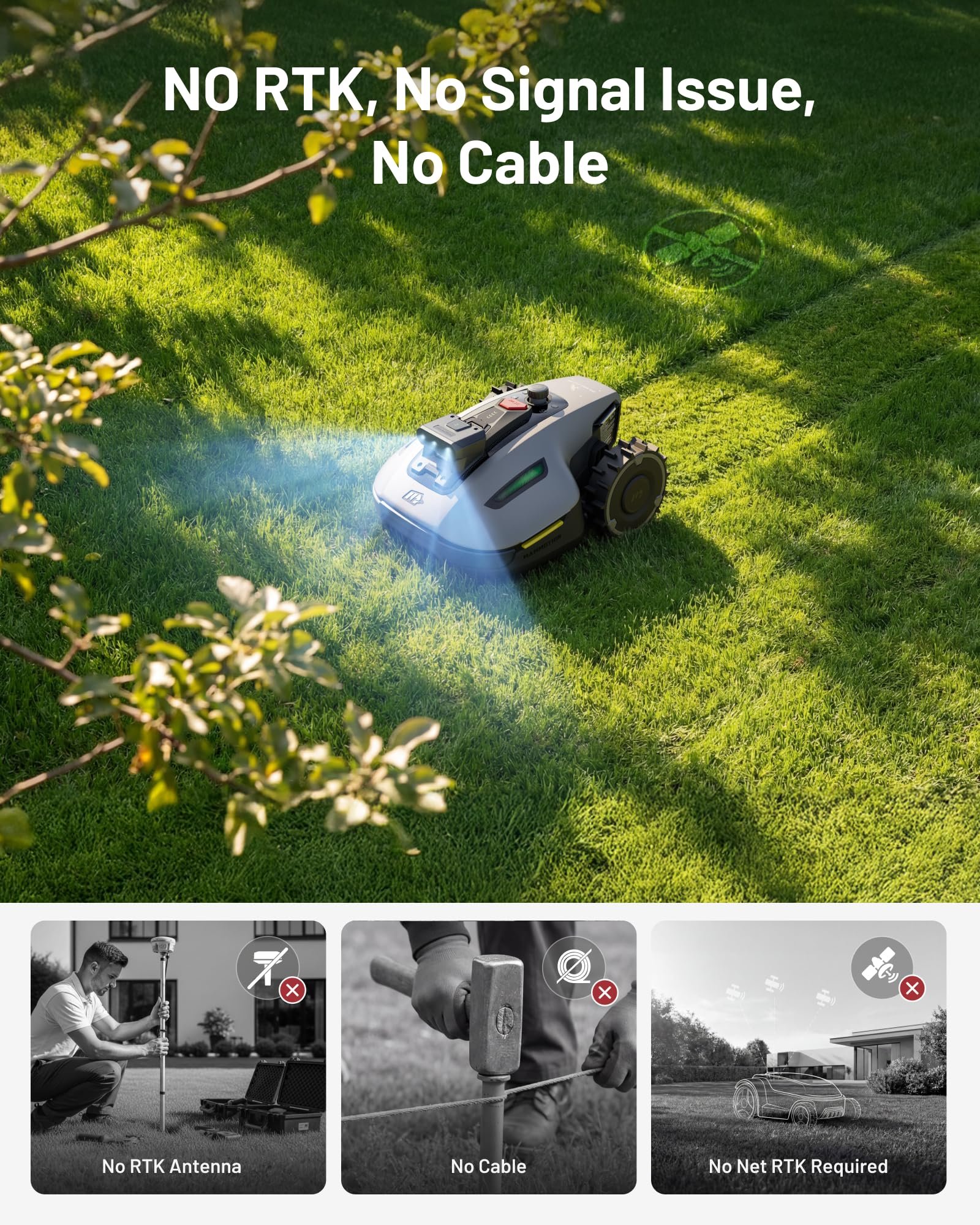 MAMMOTION YUKA mini 2 500 Robot Lawn Mower without Boundary - Image 3