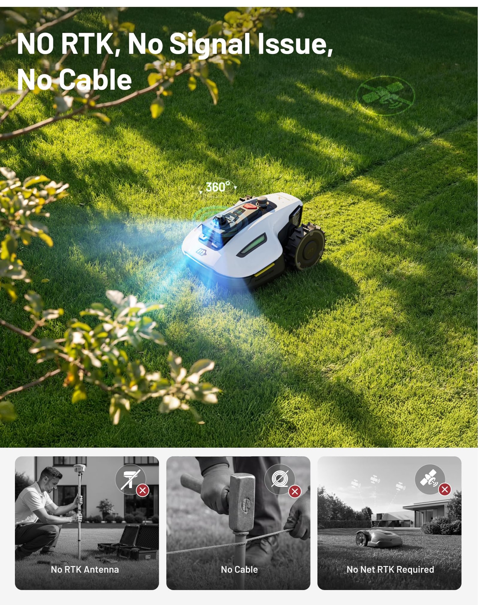 MAMMOTION YUKA mini 2 1000 Robot Lawn Mower without Boundary - Image 2