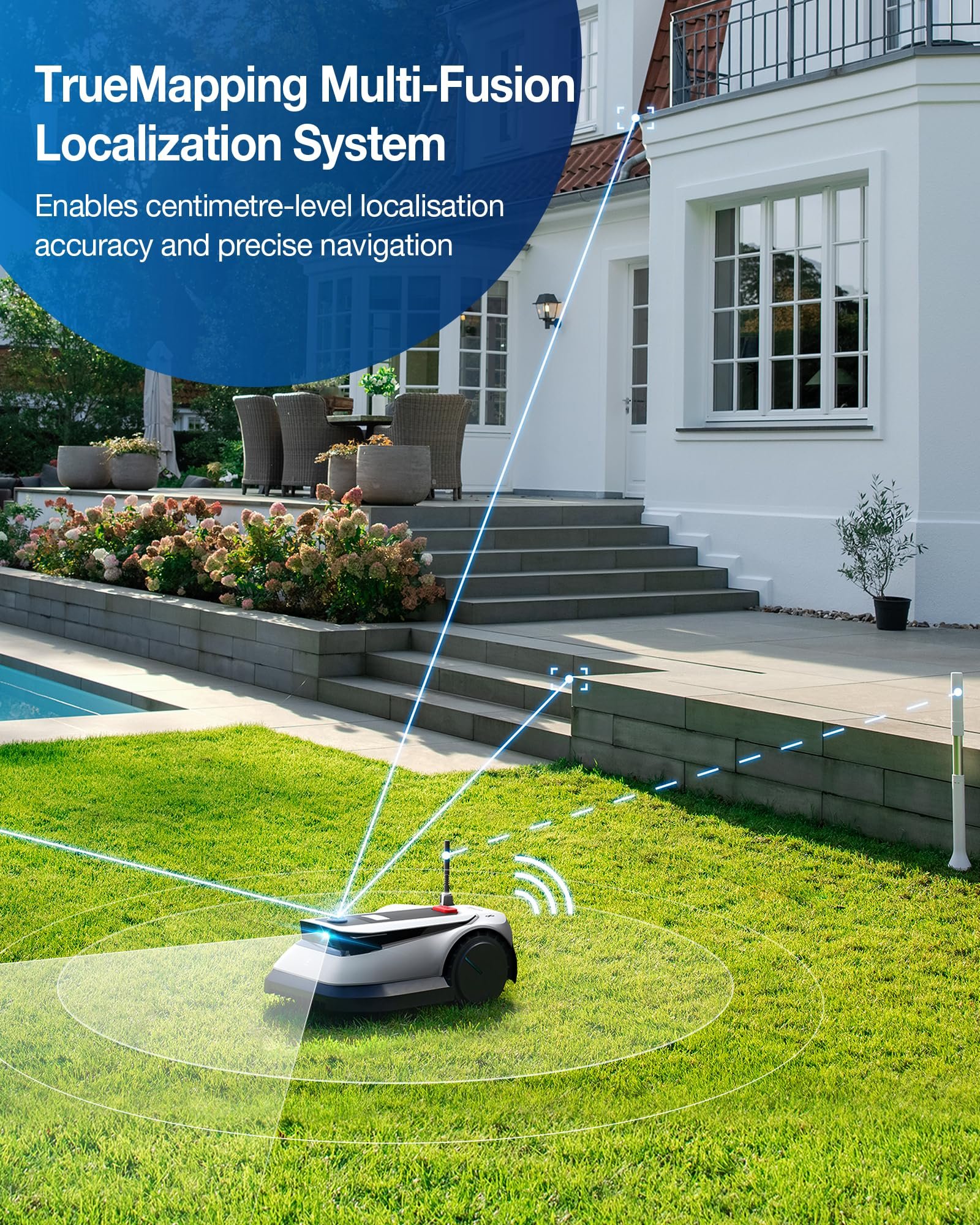 ECOVACS Goat G1-800 Robot Lawnmower No Boundary Wire for Gardens up to 800m2 (AIVI 3D Obstacle Avoidance, Intelligent Path Planning, No-entry Zone - Image 4