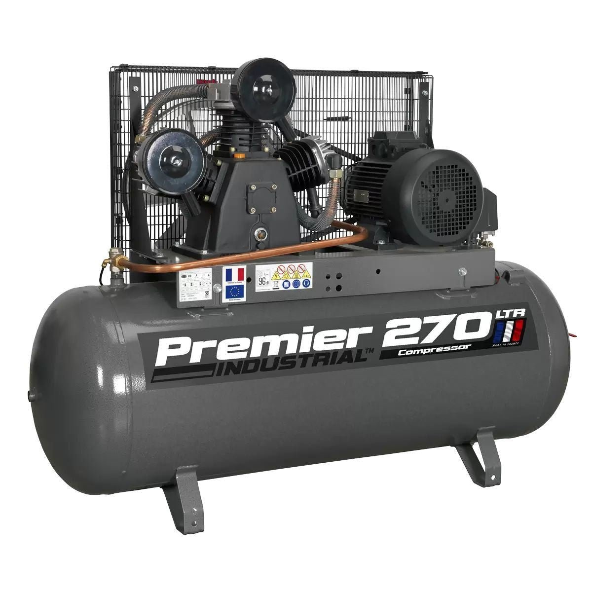 Sealey SAC32775B 270L Belt Drive Air Compressor 415V - Image 2