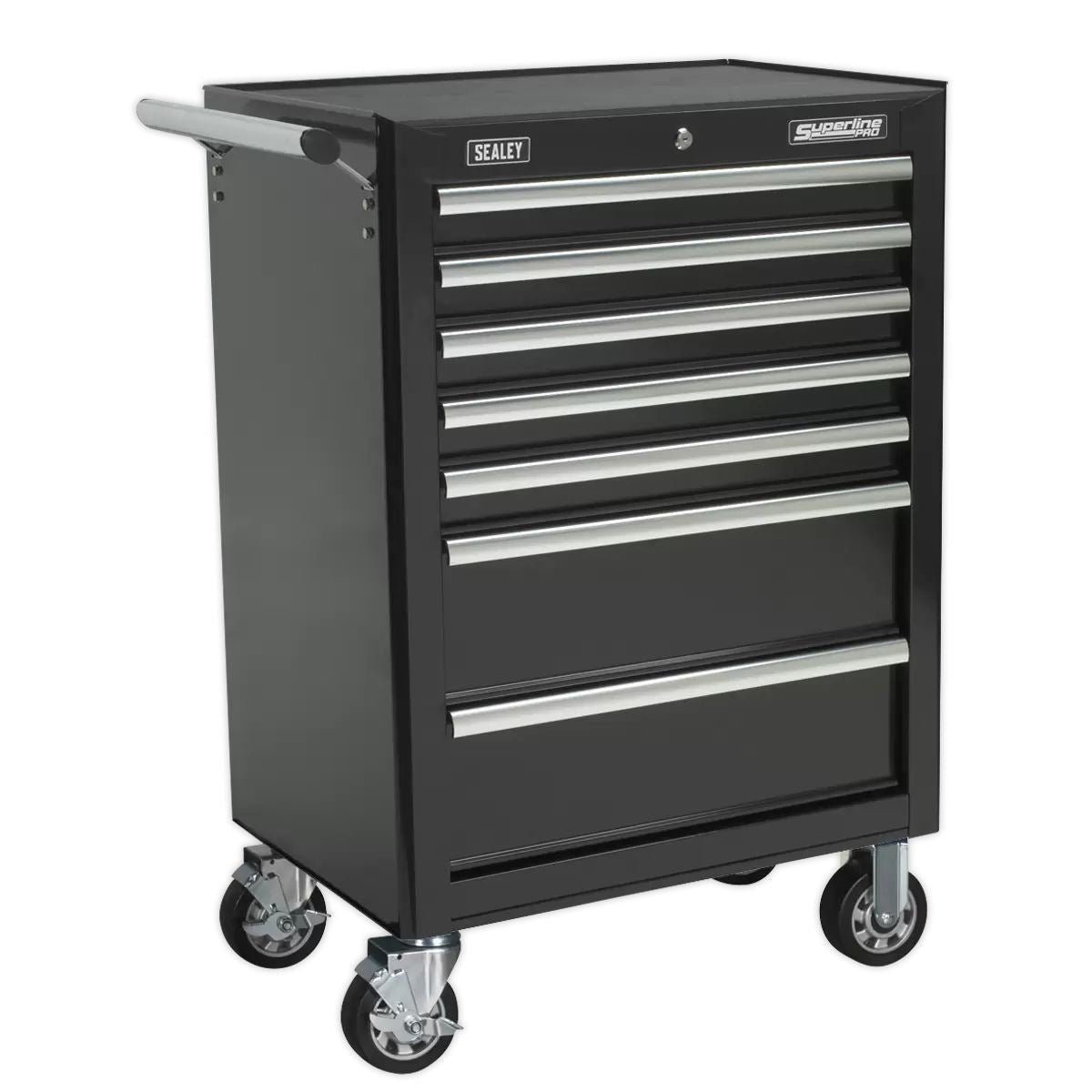 Sealey TBTPCOMBO2 Tool Chest Combination 14 Drawer with Ball Bearing Slides Black & 446pc Tool Kit - Image 7