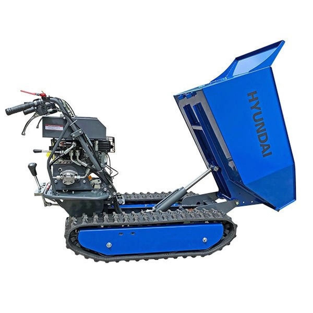 Hyundai HYTD500 196cc 500kg Petrol Tracked Mini Dumper Power Barrow Transporter - Image 5