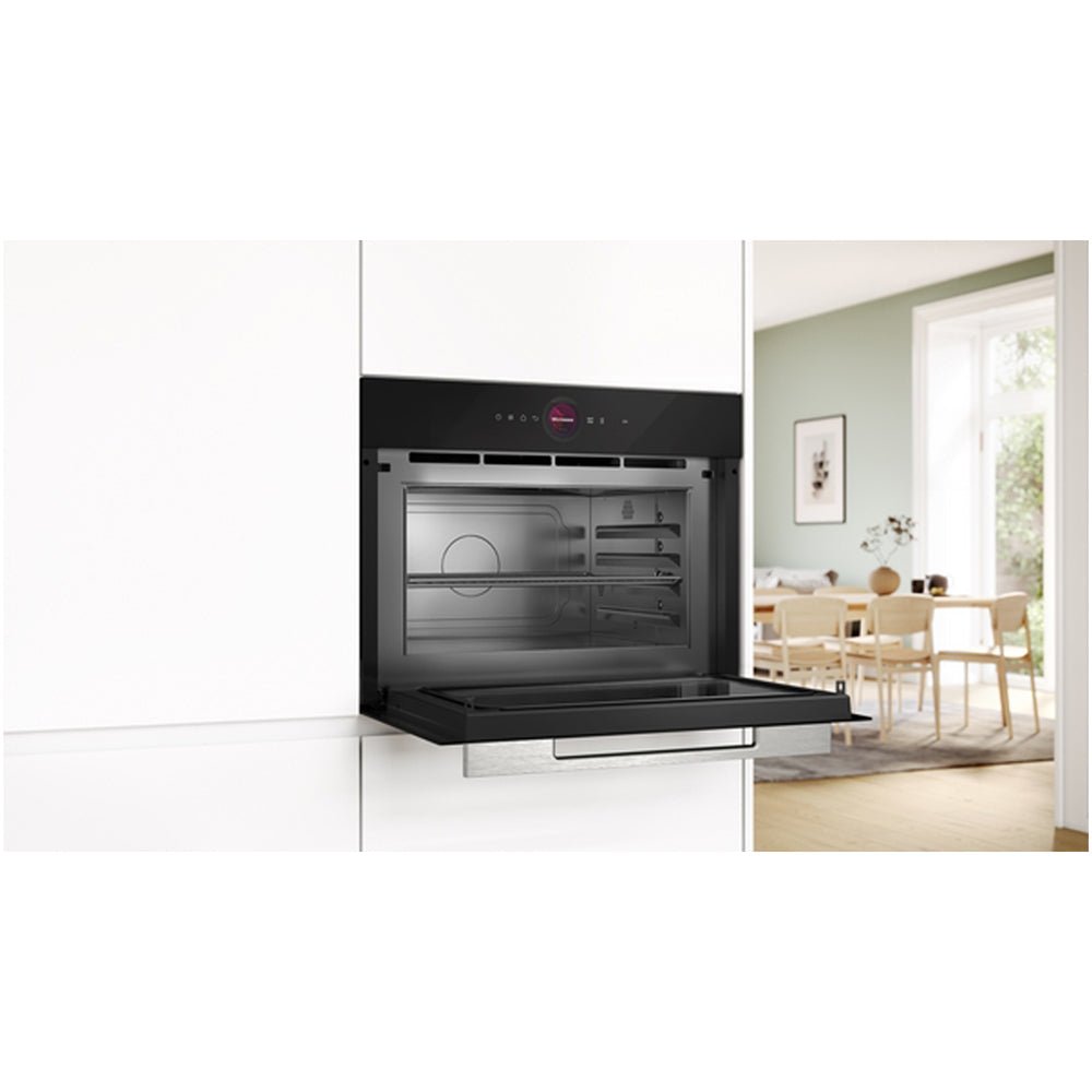 Bosch CEG732XB1B Series 8 Built-In Microwave & Grill Black - Image 2