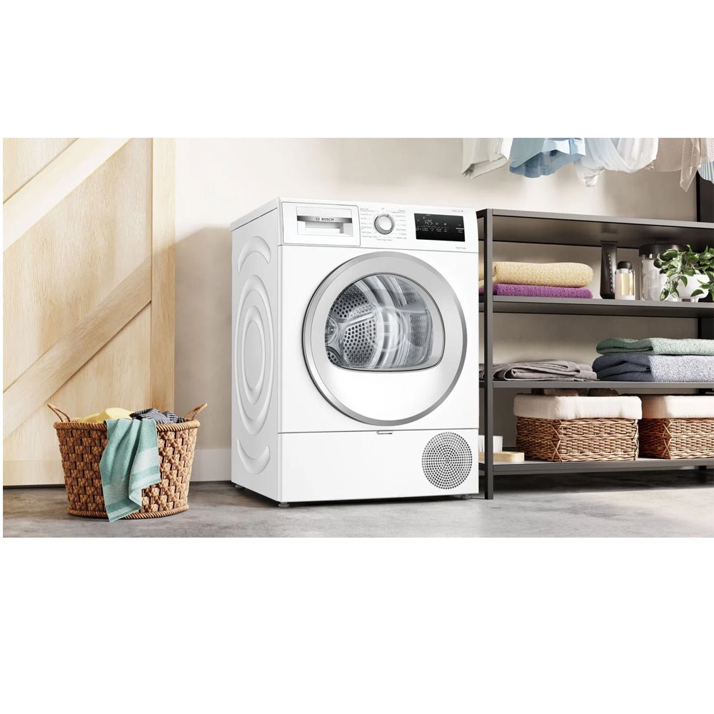 Bosch Series 4 WTH85226GB 8kg Freestanding Heat Pump Tumble Dryer White - A++ Rated - Image 2