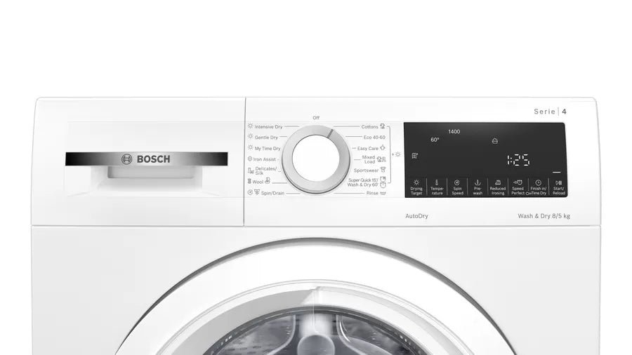 Bosch WNA134U8GB 8kg 5kg 1400 Spin Washer Dryer White - Image 5