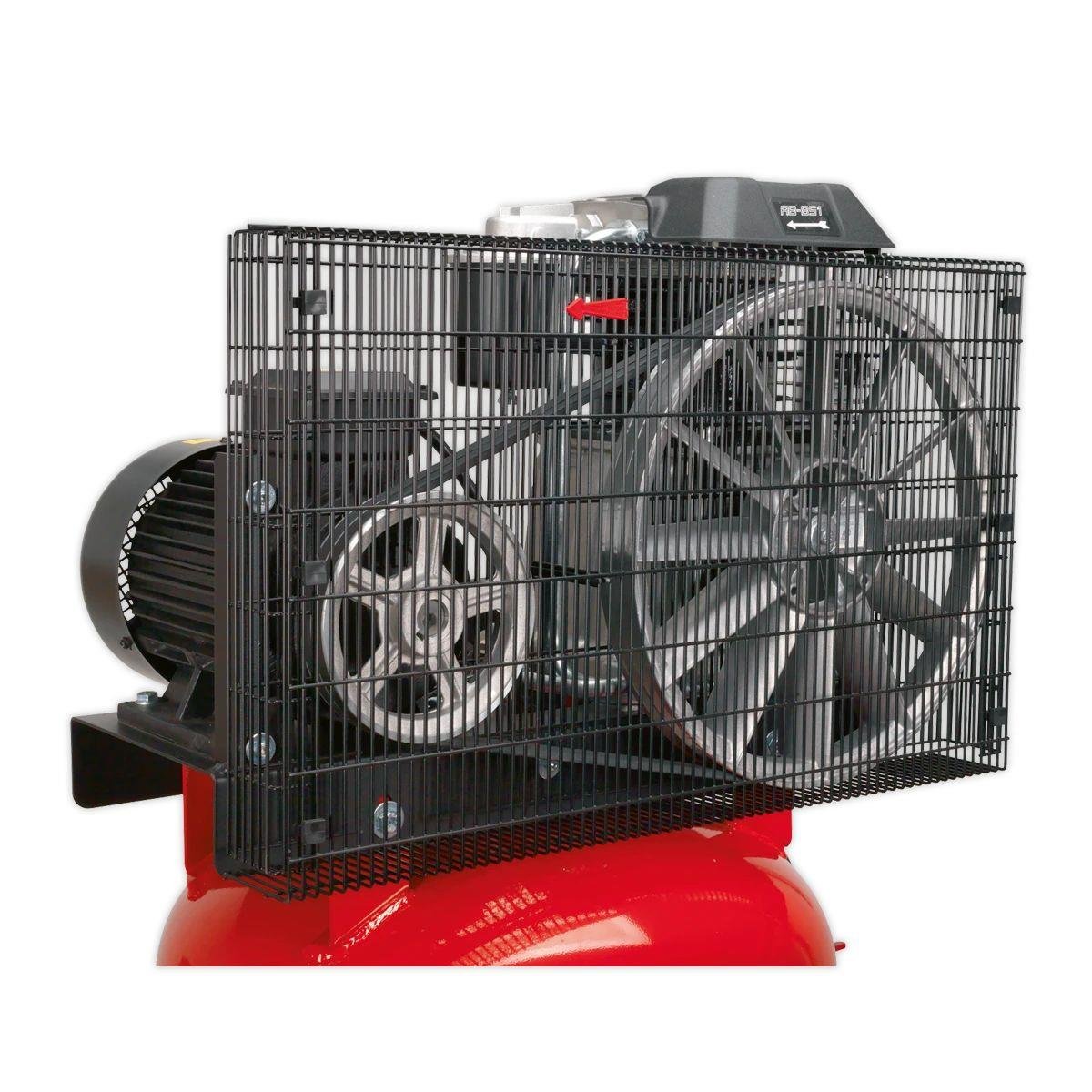 Sealey SACV52775B 270L Vertical Belt Drive Air Compressor 415V/32A - Image 4