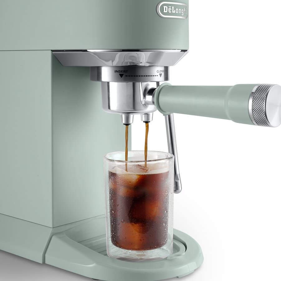 Delonghi EC890.GR Dedica Duo with Advanced Milk Steam Wand Manual Espresso Machine Green - Image 2
