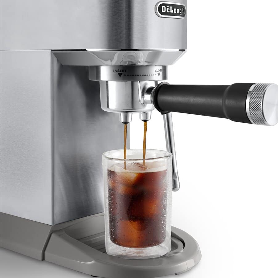 Delonghi EC890.M Dedica Duo with Advanced Milk Steam Wand Manual Espresso Machine Silver - Image 2
