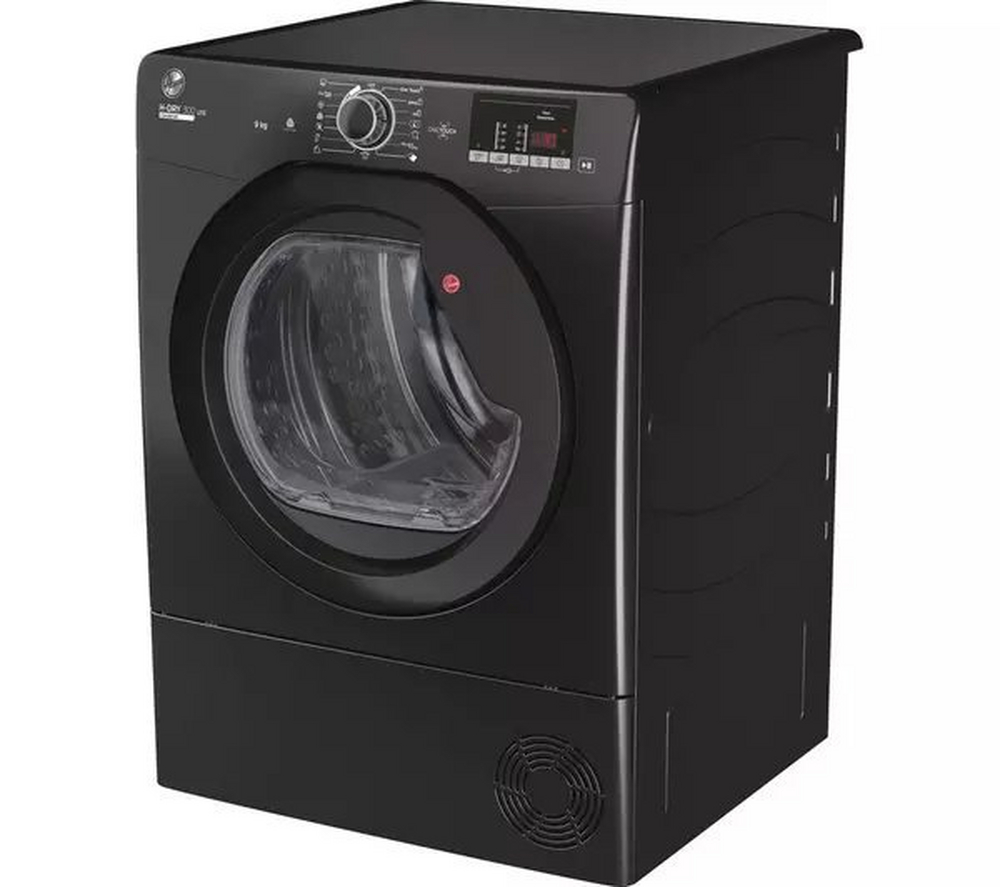 Hoover HLE C9DGB H-Dry 300 Lite 9kg Freestanding Condenser Tumble Dryer Black - Image 2