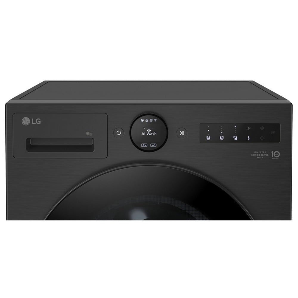 LG F4X7009TBB 9kg 1400 Spin AI Direct Drive Freestanding Washing Machine Black - Image 3