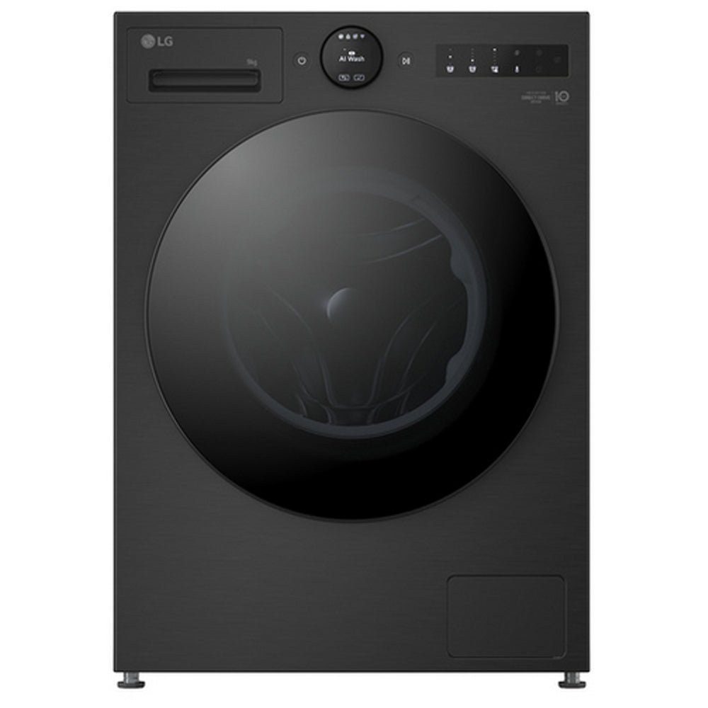 LG F4X7009TBB 9kg 1400 Spin AI Direct Drive Freestanding Washing Machine Black