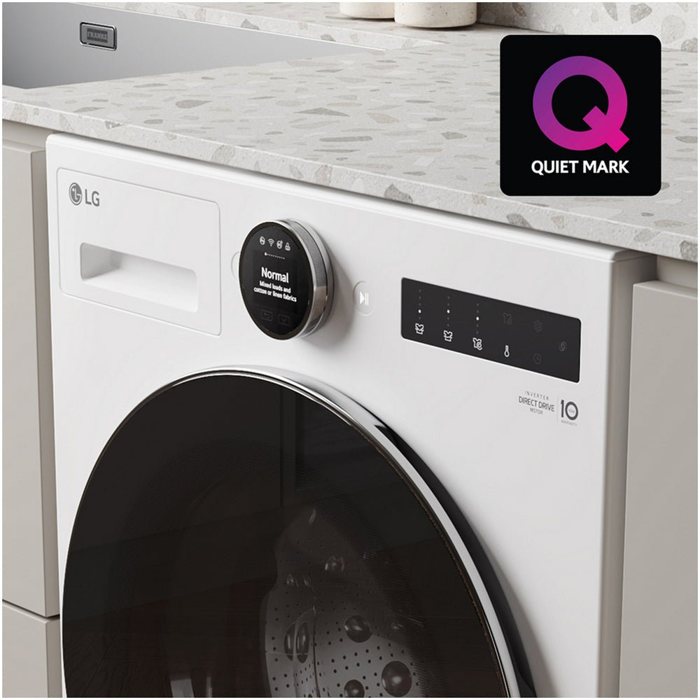 LG F4X7009TWB 9kg 1400 Spin AI Direct Drive Freestanding Washing Machine White - Image 4