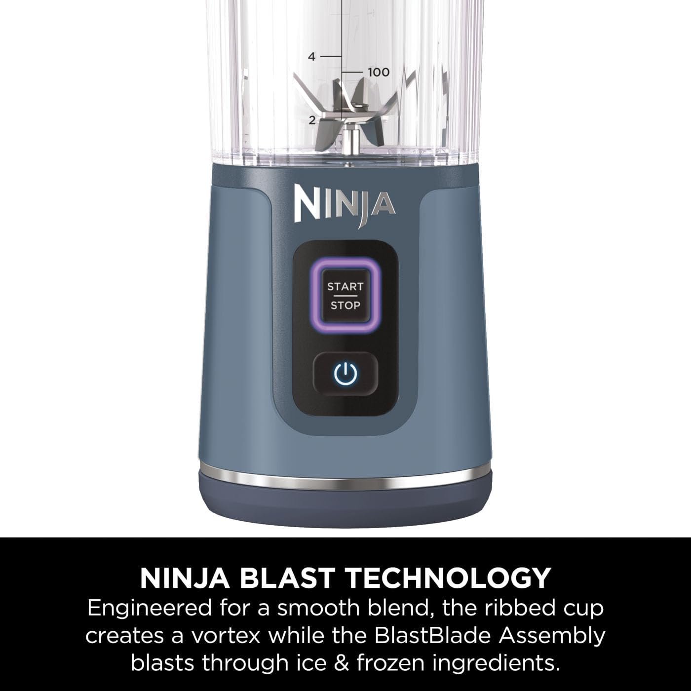 Ninja Blast Cordless Portable Blender Denim Blue BC151UKNV - Image 10