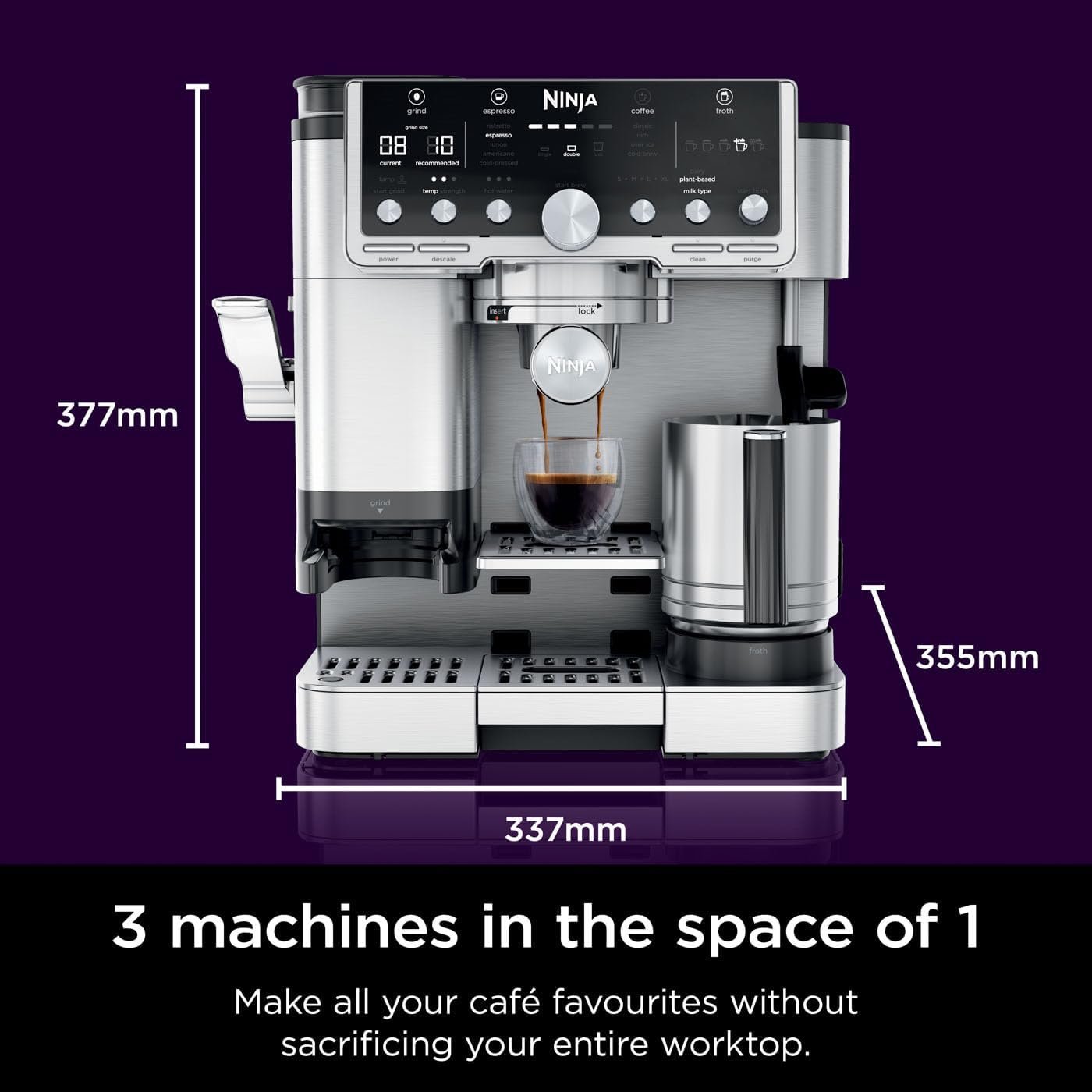 Ninja ES701UK Luxe Cafe Pro Series Espresso Coffee Machine - Image 4