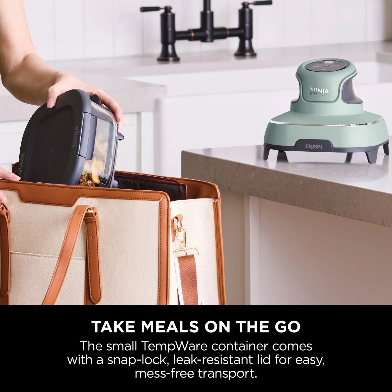 Ninja FN101UKSG CRISPi 4 in 1 Portable Glass Air Fryer Sage - Image 9