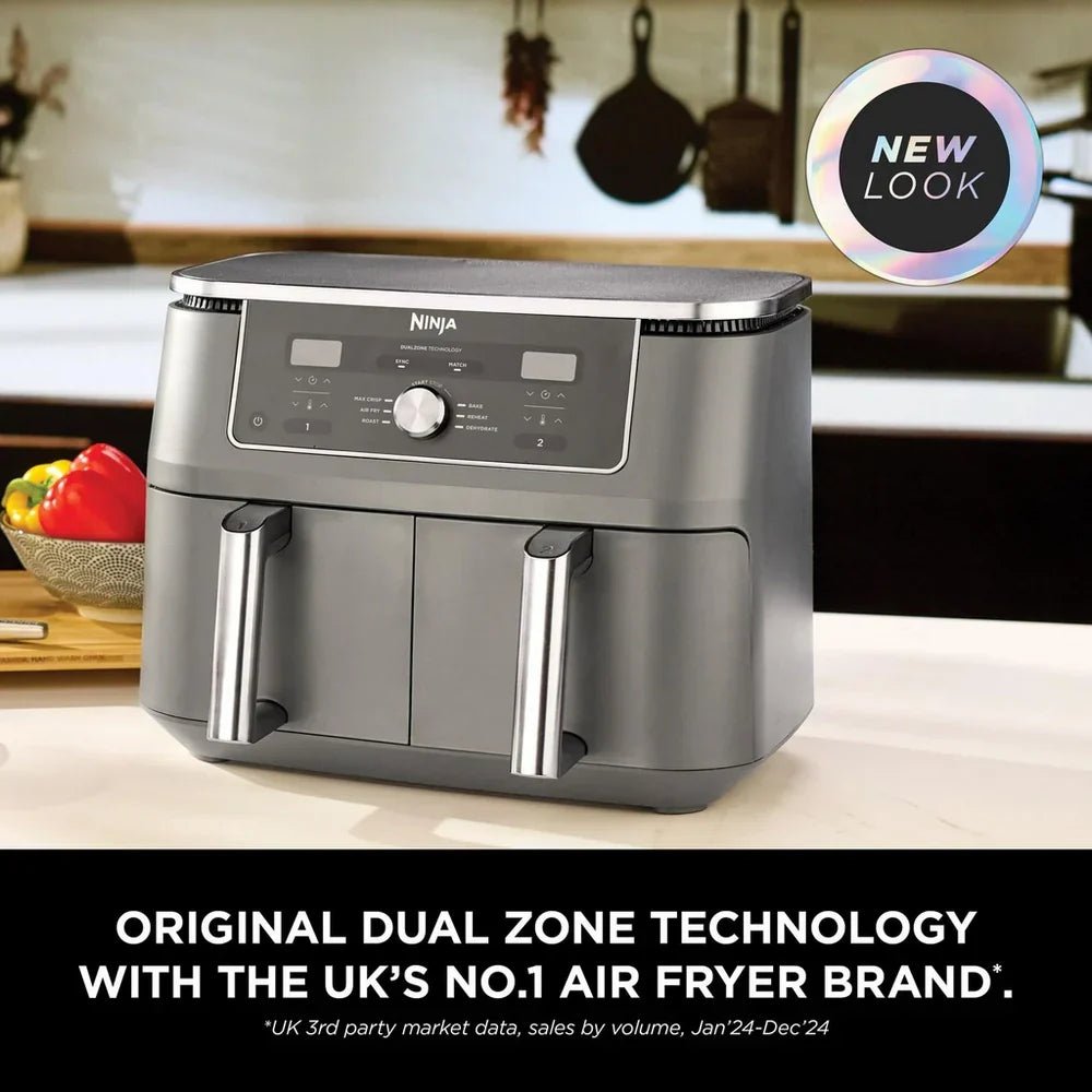 Ninja MAX 6 in 1 Dual Zone Air Fryer DZ400UK 9.5L - Gunmetal Grey - Image 2