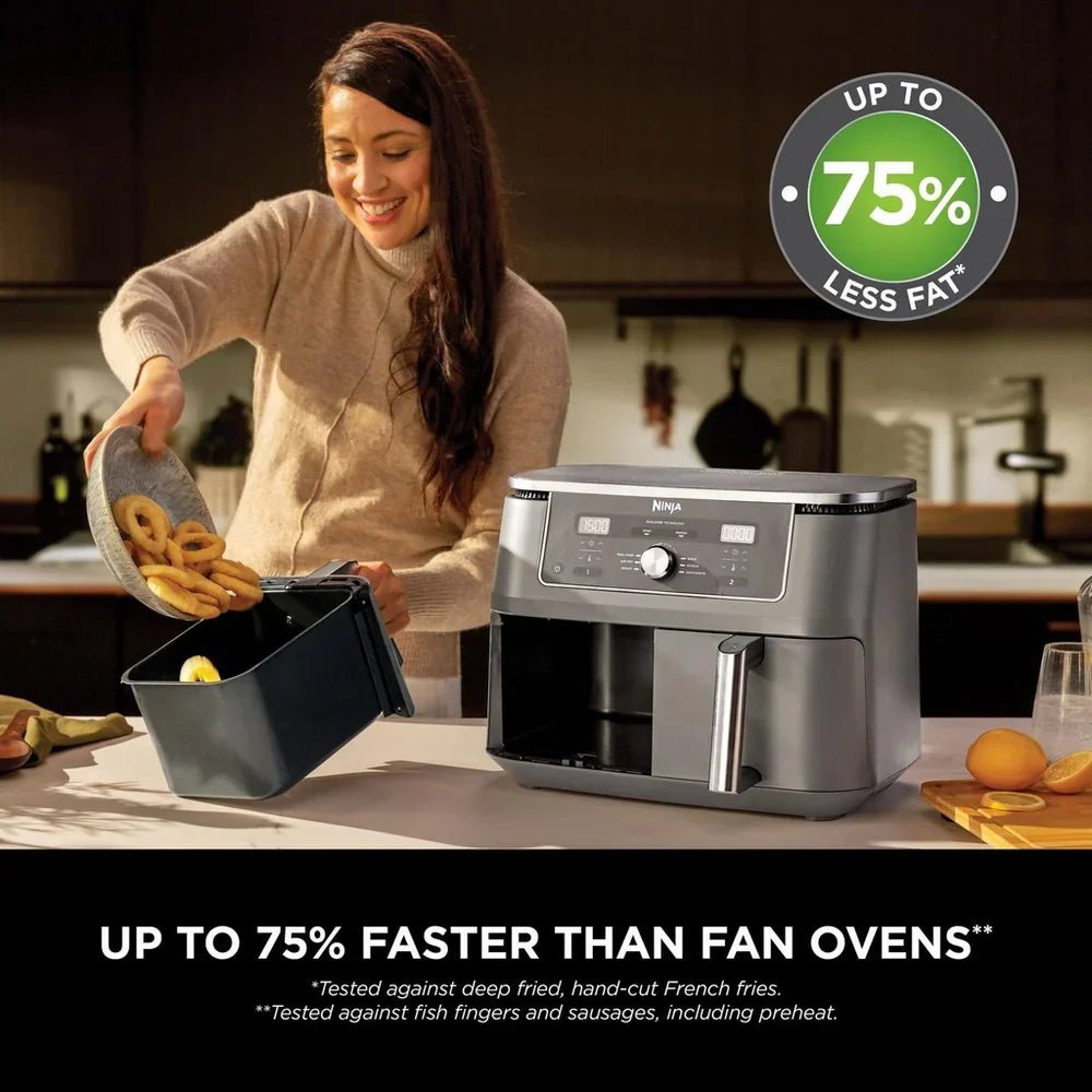 Ninja MAX 6 in 1 Dual Zone Air Fryer DZ400UK 9.5L - Gunmetal Grey - Image 8