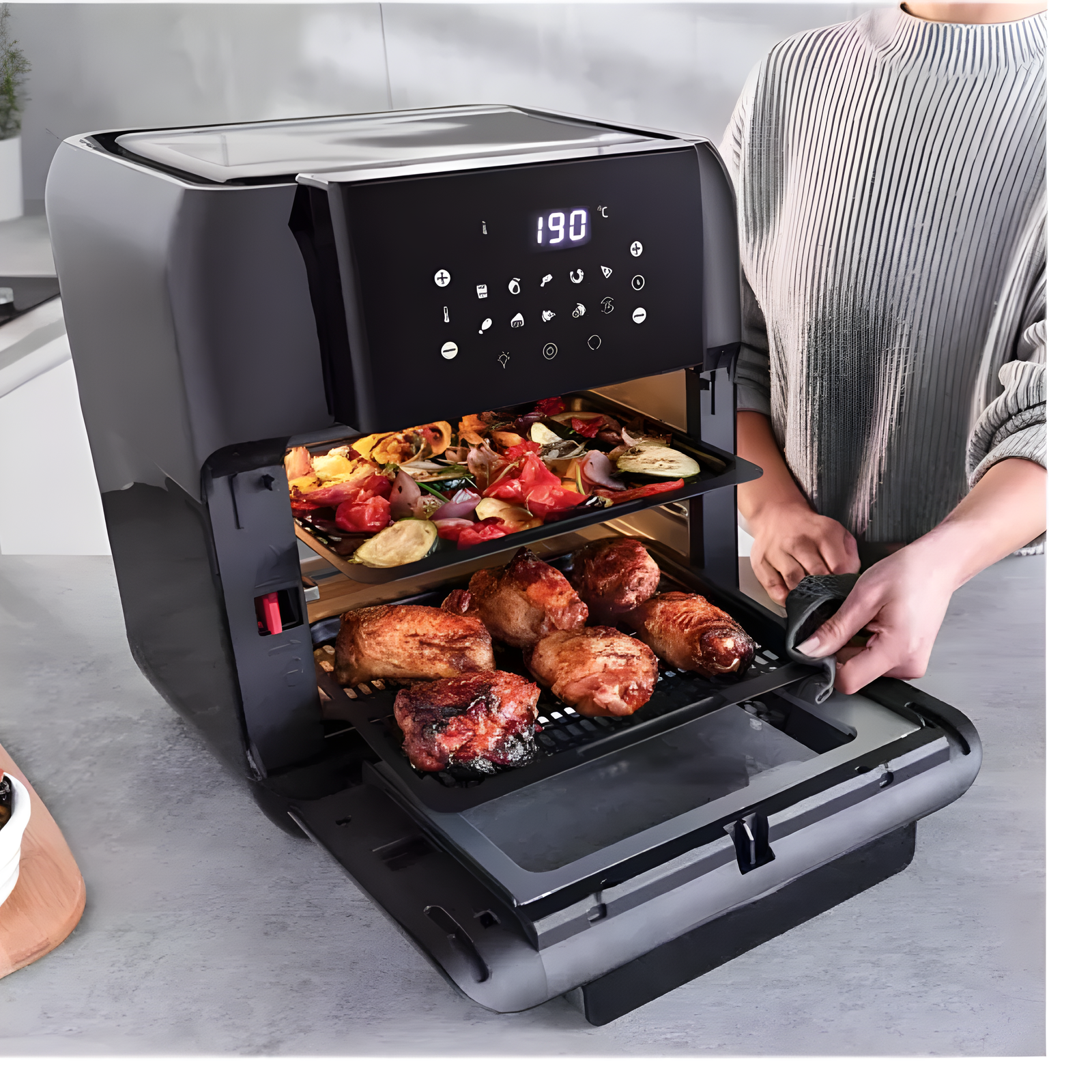 Statesman SKAO11015BK - Black Air Fryer Oven - Image 4