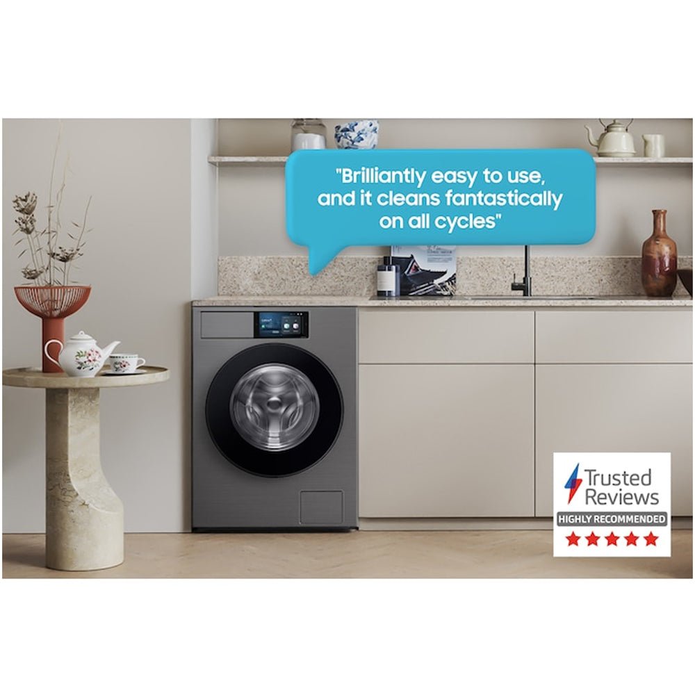 Samsung Series 9 WF90F09C4SU1 Bespoke AI Home 9kg 1400 Spin Smart Washing Machine Dark Steel - Image 4