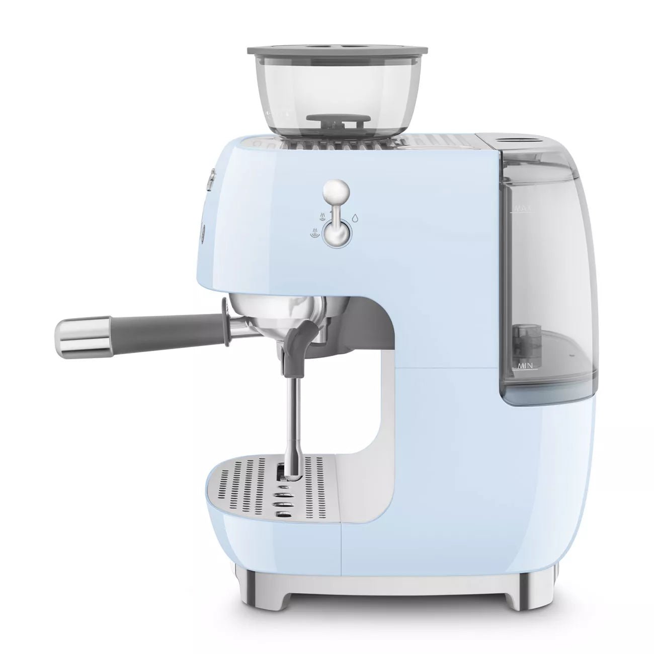 Smeg EGF03PBUK Retro Espresso Coffee Machine with Grinder in Pastel Blue - Image 3